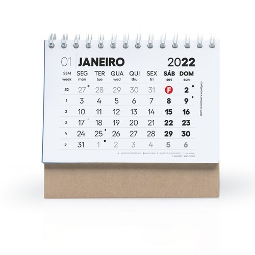 Calendrier chevalet spiral small 13 feuilles - full color thumbnail 6