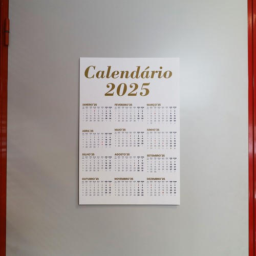 Calendrier de paroi quadricromie