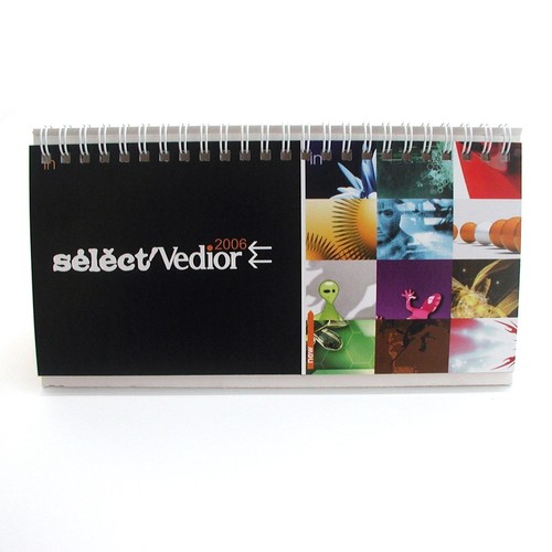 grand calendrier de bureau en spirale avec 13 feuilles de qu thumbnail 4