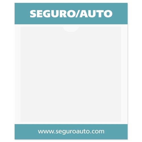 Porte vignette 9,5x11,5cm - sans impression