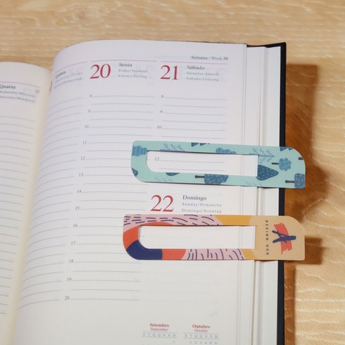 Marque page clip 2 faces - full color