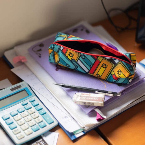 Trousse ecolier - polyester full color