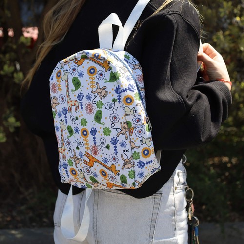 MOCHILA PEQUEÑA DE ALGODÓN PERSONALIZABLE