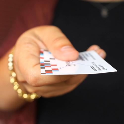 Carte de visite plastifiée 240grs 1 face - full color