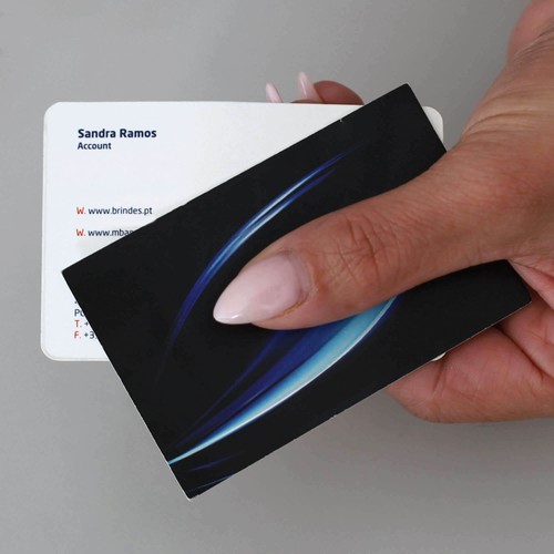 Carte de visite plastifiée 240grs 2 faces - full color