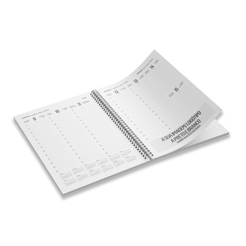 Agenda A5 recyclé spirale 4 couleurs couverture etNoyauN&b h thumbnail 7