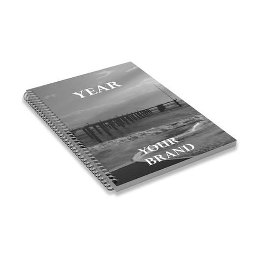 Agenda quotidien A5, spirale, couv. Pp 4 coul. Pag NB