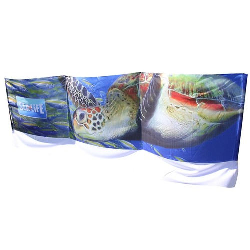 Pare-brise en polyester avec 4 bâtons, impression recto inc. thumbnail 4