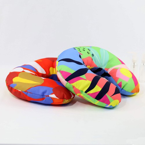 Reisekissen in polyesterstoff mit polsterflocken thumbnail 5