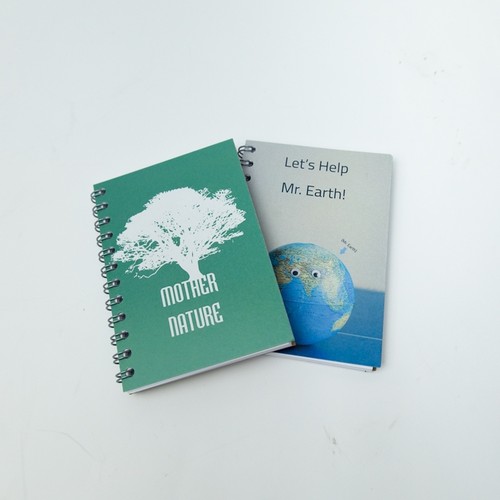 A7 bloc spirale 4 couleurs recyclé 2 faces 50 feuilles li