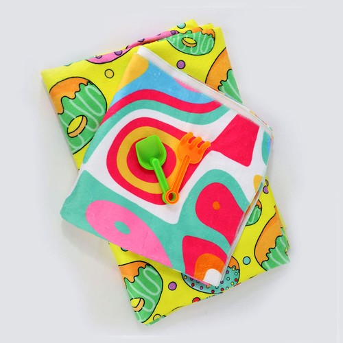 SERVIETTE DE PLAGE 160X75CM POLYESTER IMPRIMÉ QUADRICHROME thumbnail 4