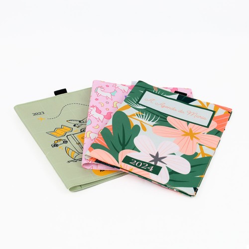 BLOC-NOTES A5 AVEC COUVERTURE POLYESTER AVEC IMPRESSION QUAD thumbnail 5