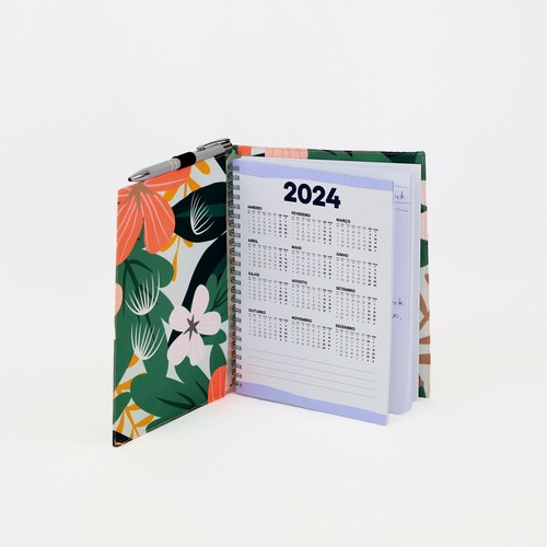 BLOC-NOTES A5 AVEC COUVERTURE POLYESTER AVEC IMPRESSION QUAD thumbnail 6