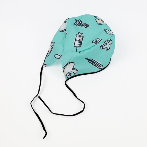 Bonnet professionnel de santé en polyester.imp quadricromie thumbnail 6