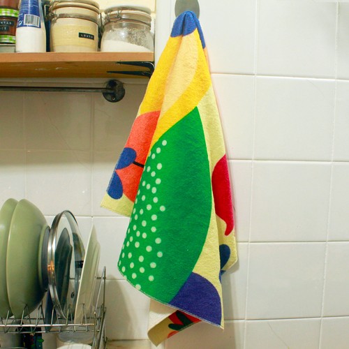 GRAND TISSU DE CUISINE EN POLYESTER IMPRIMÉ QUADRICHROME