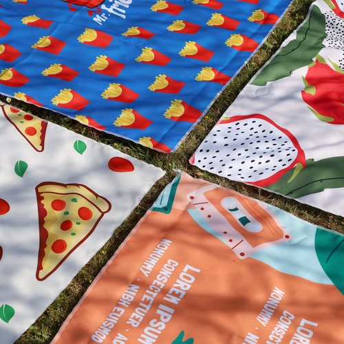 Sac à dos nappe de pique-nique en polyester quadricromie thumbnail 10