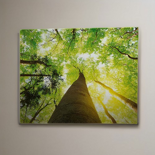 TABLEAU TOILE GRAND 4 COULEURS STRUCTURE BOIS 40X60CM