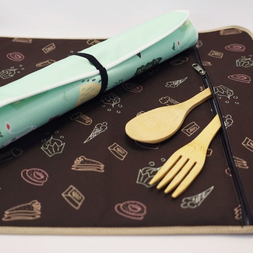 PIED DE TABLE AVEC SAC À COUVERTS EN RPET PERSONNALISABLE thumbnail 8