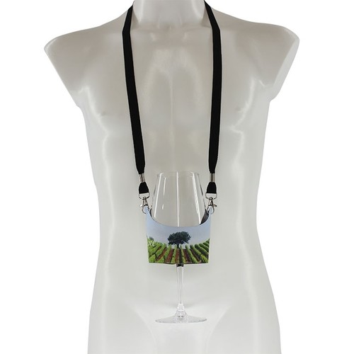 GRAND PORTE-GOBELET EN RPET PERSONNALISABLE AVEC LONGE thumbnail 7