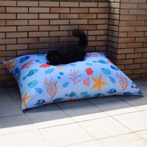 COUSSIN PUFF 1 X 1,4MT EN RPET PERSONNALISABLE