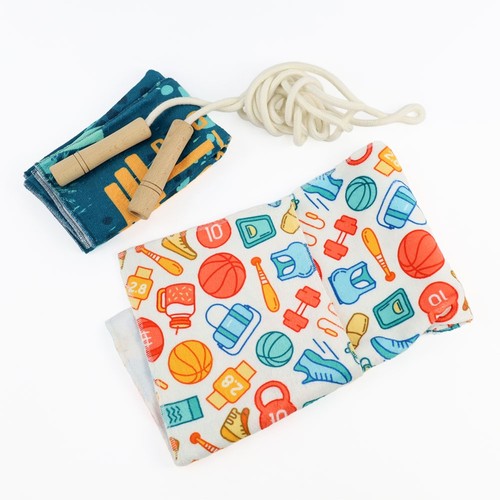SERVIETTE DE GYM AVEC POCHE PERSONNALISABLE thumbnail 6