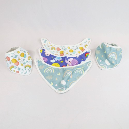 Bavoir de Bébé en Tissu Éponge impression totale thumbnail 9