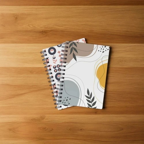 Bloc-notes à Anneaux A6 avec Couverture en Carton Laminé Pee