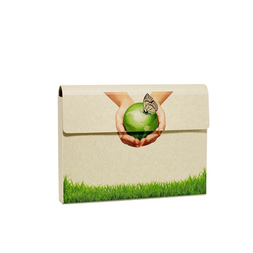 Document Folder, made of natural pure grass paper 0.8 mm, DIN A4