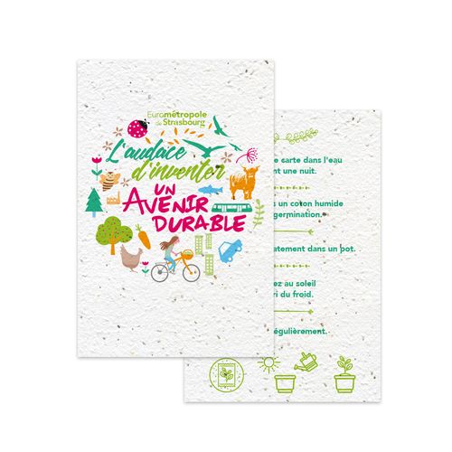 Carte à planter Premium Personnalisée - 4