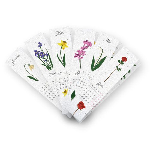 Calendrier à planter 12 Marque-Page - 1