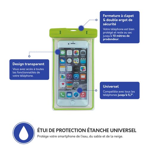 ETUI ETANCHE IPX8 IMMERSION 10 METRES - TAILLE UNIVERSELLE - 2