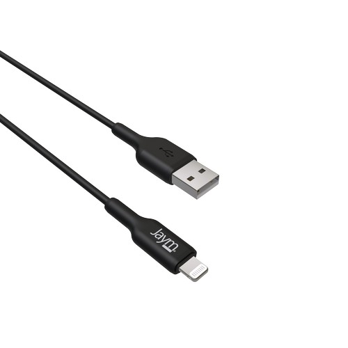 CABLE CHARGE USB-A VERS LIGHTNING MFI - LONGUEUR 1M - NOIR - - 3