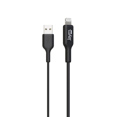 CABLE CHARGE USB-A VERS LIGHTNING MFI - LONGUEUR 1M - NOIR - - 4