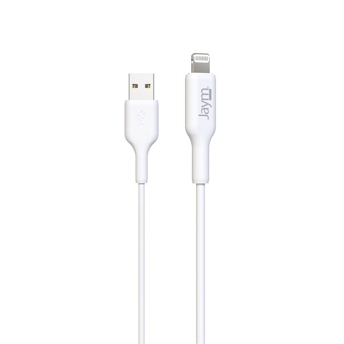 CHARGEUR SECTEUR 2 USB-A 12W + CABLE USB-A VERS LIGHTNING MFI 2M BLANCS - JAYM® - 4