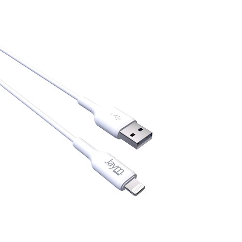 CHARGEUR SECTEUR 2 USB-A 12W + CABLE USB-A VERS LIGHTNING MFI 2M BLANCS - JAYM® - 5
