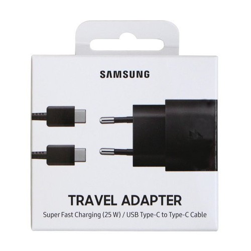 CHARGEUR SECTEUR USB-C 25W + CABLE USB-C VERS TYPE-C ORIGINE SAMSUNG - 1