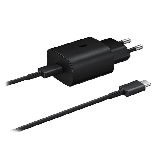 CHARGEUR SECTEUR USB-C 25W + CABLE USB-C VERS TYPE-C ORIGINE SAMSUNG - 3