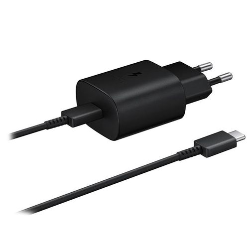 CHARGEUR SECTEUR USB-C 25W + CABLE USB-C VERS TYPE-C ORIGINE SAMSUNG - 3