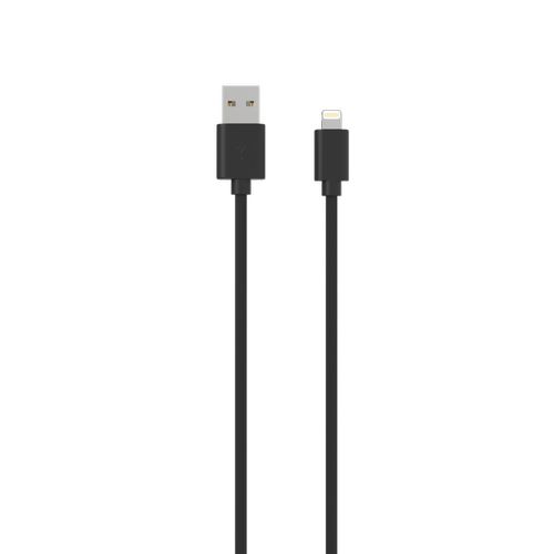 CABLE CHARGE  USB-A VERS LIGHTNING - LONGUEUR 1.5M - NOIR - - 3