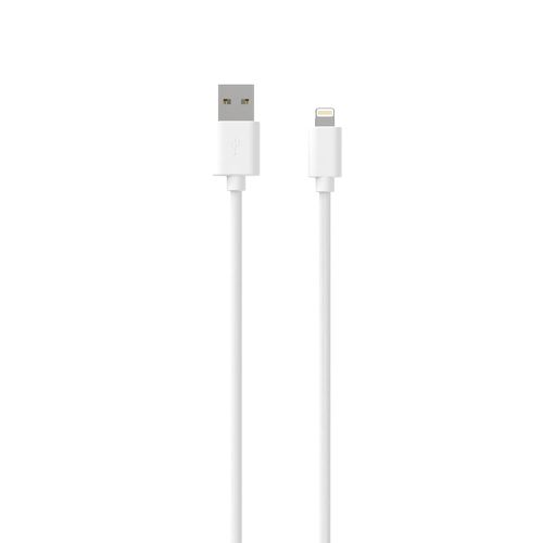 CABLE CHARGE  USB-A VERS LIGHTNING - LONGUEUR 1.5M - BLANC - - 3