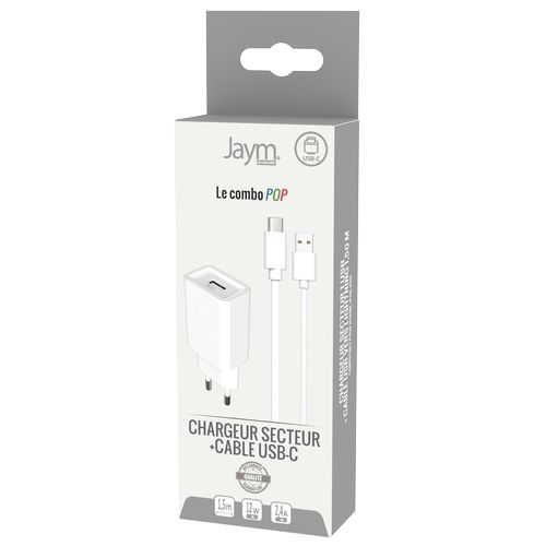CHARGEUR SECTEUR USB-A + CABLE USB-A VERS LIGHTNING 1.5M - BLANCS - 6