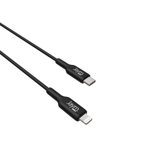 CABLE CHARGE  USB-C VERS LIGHTNING MFI PD 3.0 (30W) - LONGUEUR 1M - NOIR - - 3