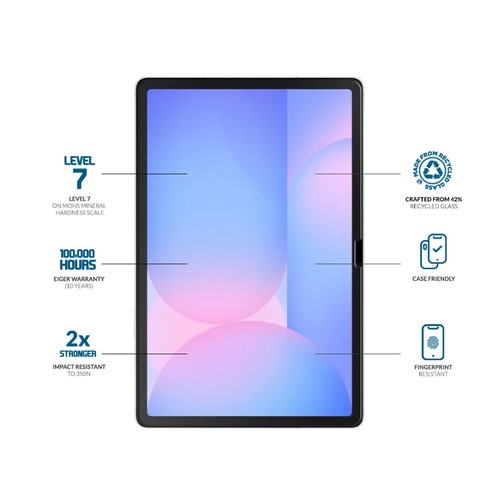 VERRE TREMPE PREMIUM POUR SAMSUNG GALAXY TAB S7 / S8 / S9 / S9 FE / S10 FE - 2