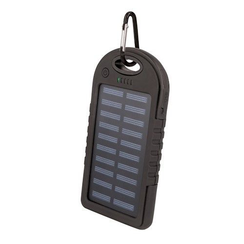BATTERIE DE SECOURS SOLAIRE 5 000 MAH NOIRE - SETTY - 1