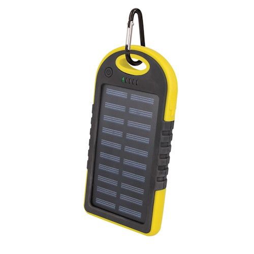 BATTERIE DE SECOURS SOLAIRE 5 000 MAH JAUNE - SETTY - 1