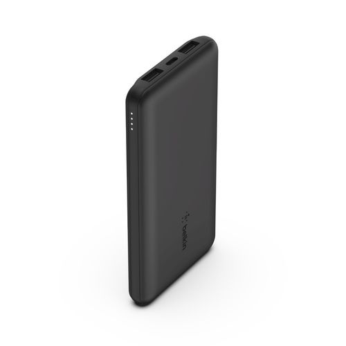 BATTERIE DE SECOURS 10 000 MAH NOIRE AVEC 3 SORTIES 1 USB-C ET 2 USB-A - 2