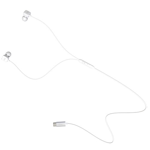 ECOUTEURS INTRA-AURICULAIRE TYPE-C + TELECOMMANDE + MICRO BLANC - JAYM® - 4