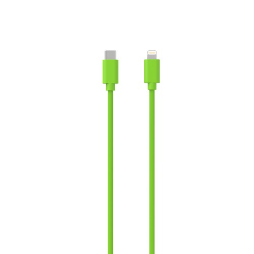 CABLE CHARGE USB-C VERS LIGHTNING PD (27W) - LONGUEUR 1.5M - VERT - - 3