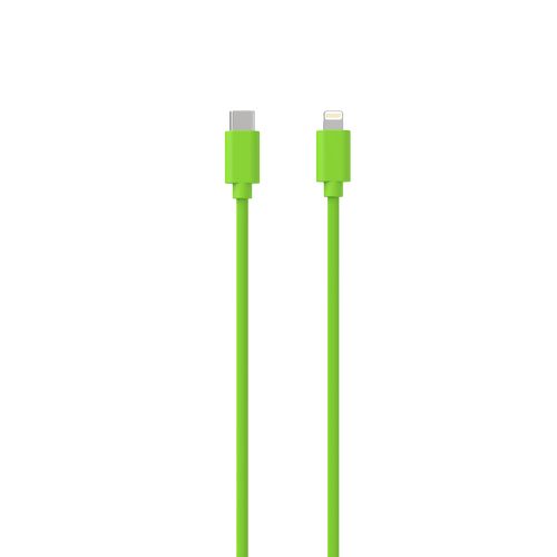 CABLE CHARGE  USB-C VERS LIGHTNING PD (27W) - LONGUEUR 1.5M - VERT - - 3