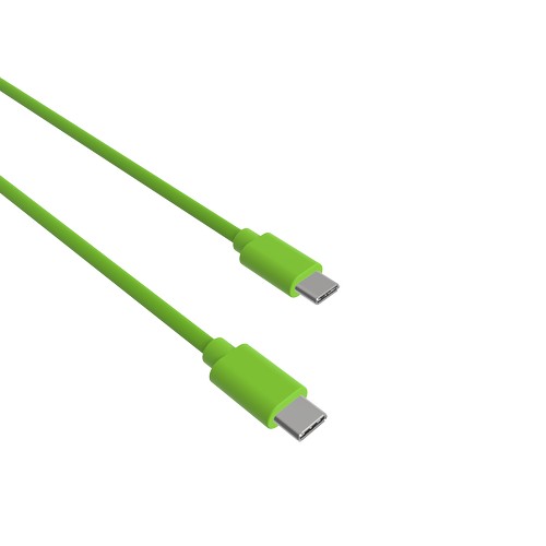 CABLE CHARGE USB-C VERS USB-C PD (27W) - LONGUEUR 1.5M - VERT - - 4